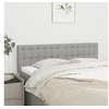 Image de Hoofdborden 2 st 72x5x78/88 cm stof lichtgrijs346456
