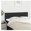 Image de Hoofdborden 2 st 72x5x78/88 cm stof zwart346458