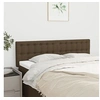 Image de Hoofdborden 2 st 72x5x78/88 cm stof donkerbruin346459