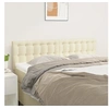 Image de Têtes de lit 2 pcs Crème 72x5x78/88 cm Similicuir