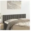 Image de Hoofdborden 2 st 72x5x78/88 cm fluweel donkergrijs346471