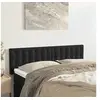 Image de Hoofdborden 2 st 72x5x78/88 cm fluweel zwart346472