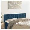 Image de Hoofdborden 2 st 72x5x78/88 cm fluweel donkerblauw346474