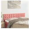 Image de Hoofdborden 2 st 72x5x78/88 cm fluweel roze346475