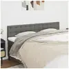 Image de Hoofdborden 2 st 80x5x78/88 cm stof donkergrijs346477