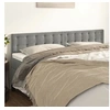 Image de Hoofdborden 2 st 80x5x78/88 cm fluweel lichtgrijs346490