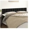 Image de Hoofdborden 2 st 80x5x78/88 cm fluweel zwart346492