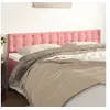 Image de Hoofdborden 2 st 80x5x78/88 cm fluweel roze346495