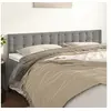 Image de Hoofdborden 2 st 100 x 5 x 78/88 cm fluweel lichtgrijs346530