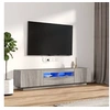 Image de Ensemble de meubles TV avec lumières LED 2 pcs Sonoma gris3120168
