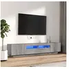 Image de Ensemble de meubles TV avec lumières LED 2 pcs Sonoma gris3120171