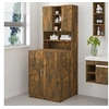 Image de Armoire de machine à laver Chêne fumé Bois d'ingénierie