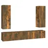 Image de Ensemble de meubles TV 5 pcs Chêne fumé Bois d'ingénierie