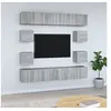Image de Ensemble de meubles TV 10 pcs Sonoma gris Bois d'ingénierie