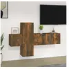 Image de Ensemble de meubles TV 3 pcs Chêne fumé Bois d'ingénierie3120224