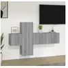 Image de Ensemble de meubles TV 3 pcs Sonoma gris Bois d'ingénierie3120225