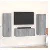 Image de Ensemble de meubles TV 3 pcs Sonoma gris Bois d ingénierie