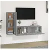 Image de Ensemble de meubles TV 3 pcs Sonoma gris Bois d'ingénierie
