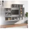 Image de Ensemble de meubles TV 8 pcs Sonoma gris Bois d'ingénierie
