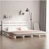 Image de Cadre de lit Blanc 180x200 cm Bois de pin massif Super King 3120148