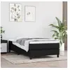 Image de Matelas de lit à ressorts ensachés Noir 80x200x20 cm Tissu