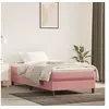 Image de Matelas de lit à ressorts ensachés Rose 90x190x20 cm Velours347713