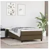 Image de Matelas de lit à ressorts ensachés Marron foncé 90x200x20 cm