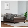 Image de Matelas de lit à ressorts ensachés Marron 90x200x20 cm