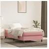 Image de Matelas de lit à ressorts ensachés Rose 90x200x20 cm Velours