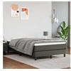 Image de Matelas de lit à ressorts ensachés Gris 120x200x20cm Similicuir