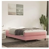 Image de Matelas de lit à ressorts ensachés Rose 120x200x20 cm Velours