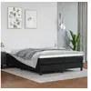 Image de Matelas de lit à ressorts ensachés Noir 140x190x20cm Similicuir