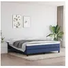 Image de Matelas de lit à ressorts ensachés Bleu 160x200x20 cm Tissu