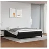 Image de Matelas de lit à ressorts ensachés Noir 160x200x20cm Similicuir