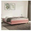 Image de Matelas de lit à ressorts ensachés Rose 160x200x20 cm Velours347833