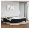 Image de Matelas de lit à ressorts ensachés Noir 180x200x20cm Similicuir
