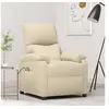 Image de Fauteuil de relaxation, massant tissu crème