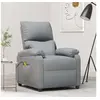 Image de Fauteuil de relaxation, massant tissu gris clair
