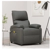 Image de Fauteuil de massage Gris foncé Tissu