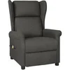 Image de Fauteuil de relaxation, massant tissu gris foncé