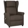Image de Fauteuil de massage Marron foncé Tissu