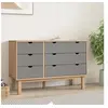 Image de Ladekast OTTA 111x43x73,5 cm grenenhout bruin en grijs348586