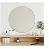Image de Mural Miroir de Maquillage Coiffeuse Cosmétique Décoration de Chambre à Coucher Salle de Bain Salon Intérieur Argenté 348176