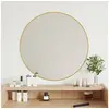 Image de Mural Miroir de Maquillage Coiffeuse Cosmétique Décoration de Chambre à Coucher Salle de Bain Salon Intérieur Doré Ø 348182