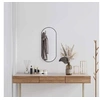 Image de Miroir Mural Miroir de Maquillage Coiffeuse Cosmétique Décoration de Salle de Bain Toilette Salon Intérieur Noir 348205