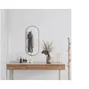 Image de Miroir Mural Miroir de Maquillage Coiffeuse Cosmétique Décoration de Salle de Bain Toilette Salon Intérieur Noir 348206