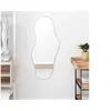 Image de Mural Miroir de Maquillage Coiffeuse Cosmétique Décoration de Chambre à Coucher Salle de Bain Salon Intérieur Argenté 348258