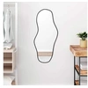 Image de Mural Miroir de Maquillage Coiffeuse Cosmétique Décoration de Chambre à Coucher Salle de Bain Salon Intérieur Noir 348267