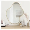 Image de Mural Miroir de Maquillage Coiffeuse Cosmétique Décoration de Chambre à Coucher Salle de Bain Salon Intérieur Doré 348272
