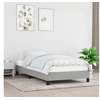 Image de Cadre de lit sans matelas gris clair 80x200 cm tissu